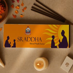 Ramakrishna Math (MSSK) | Sraddha Organic Incense Stick (Herbal) 50gm - 100% Natural Aromatherapy - Eco-Friendly, Long-Lasting, Scent (Set of 12)