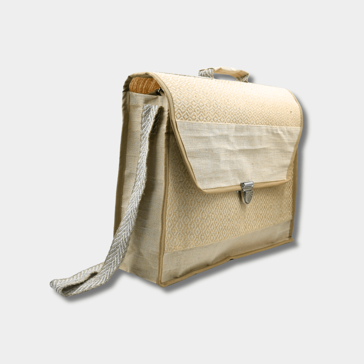 Jute Laptop Bag-Natural - Image 2